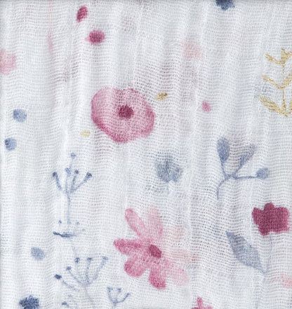 Little Unicorn Cotton Muslin Fitted Crib Sheet - Fairy Garden