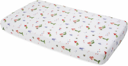 Little Unicorn Cotton Muslin Fitted Crib Sheet - Mermaid - UN0040