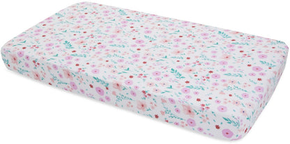 Little Unicorn Cotton Muslin Fitted Crib Sheet - Morning Glory - UN0022
