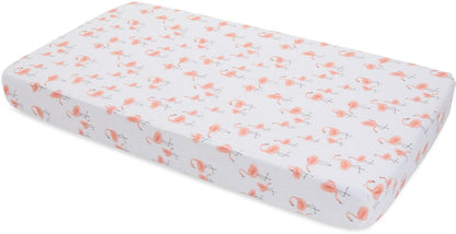 Little Unicorn Cotton Muslin Fitted Crib Sheet - Pink Ladies - UN0029