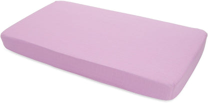 Little Unicorn Cotton Muslin Fitted Crib Sheet - Pink Lilac - UN0021
