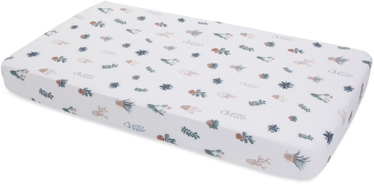 Little Unicorn Cotton Muslin Fitted Crib Sheet - Prickle Pots - UN0027