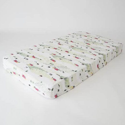 Little Unicorn Cotton Muslin Fitted Crib Sheet - Rolling Hills - UN0033