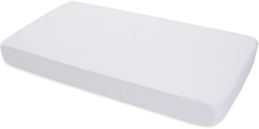 Little Unicorn Cotton Muslin Fitted Crib Sheet - White - UN0013