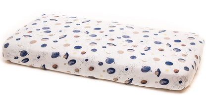 Little Unicorn Cotton Muslin Fitted Sheet - Planetary - UN0010