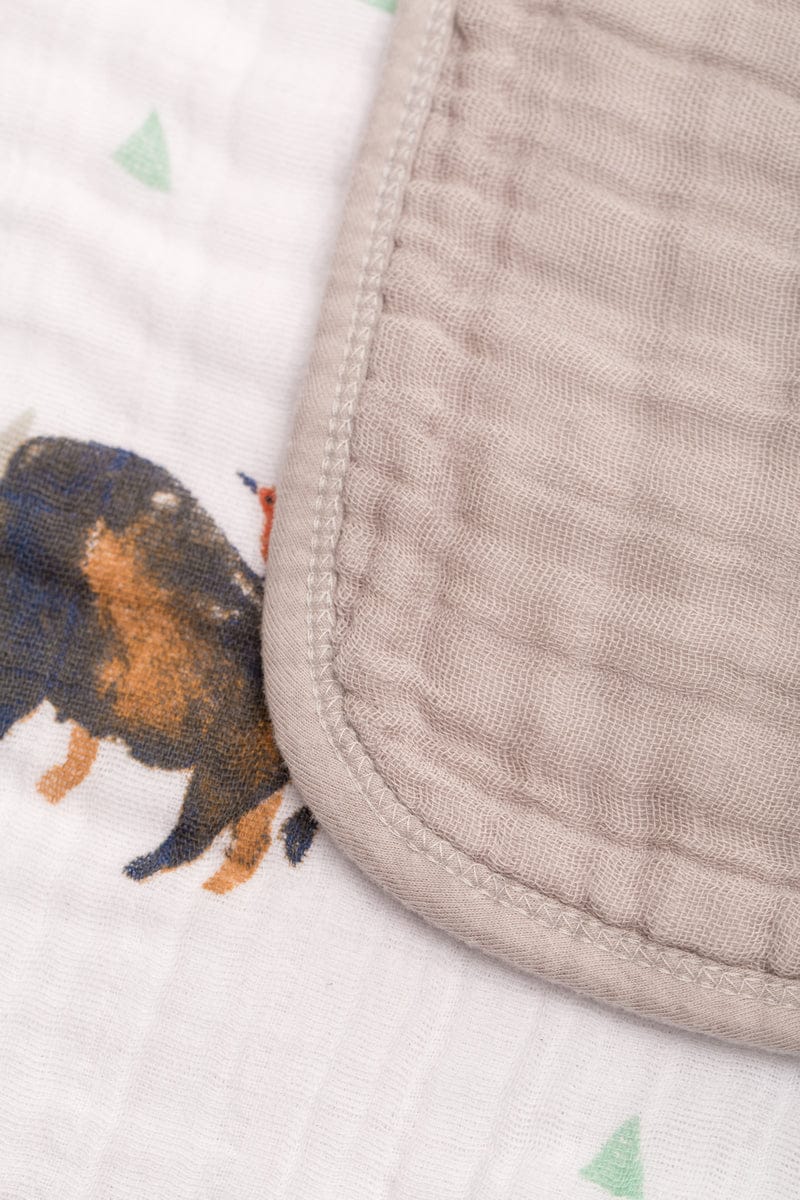 Little Unicorn Cotton Muslin Quilt - Bison - UB0215
