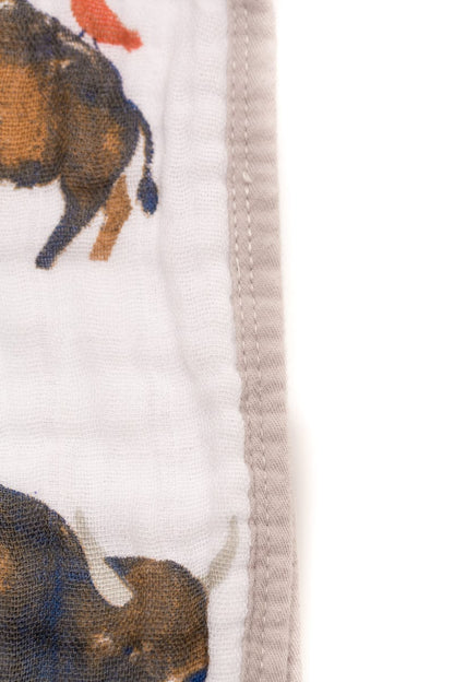 Little Unicorn Cotton Muslin Quilt - Bison - UB0215