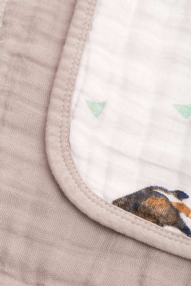 Little Unicorn Cotton Muslin Quilt - Bison - UB0215