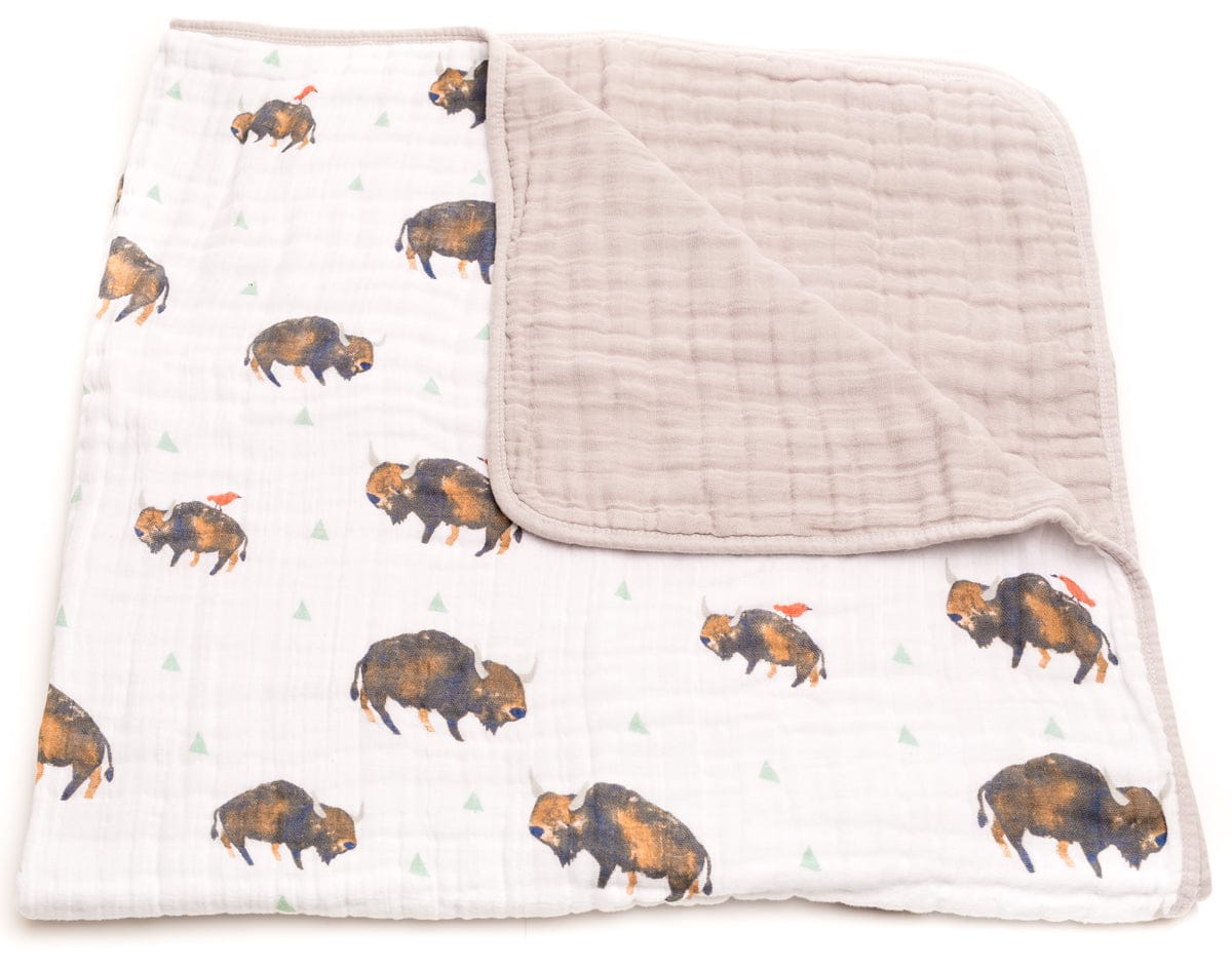 Little Unicorn Cotton Muslin Quilt - Bison - UB0215