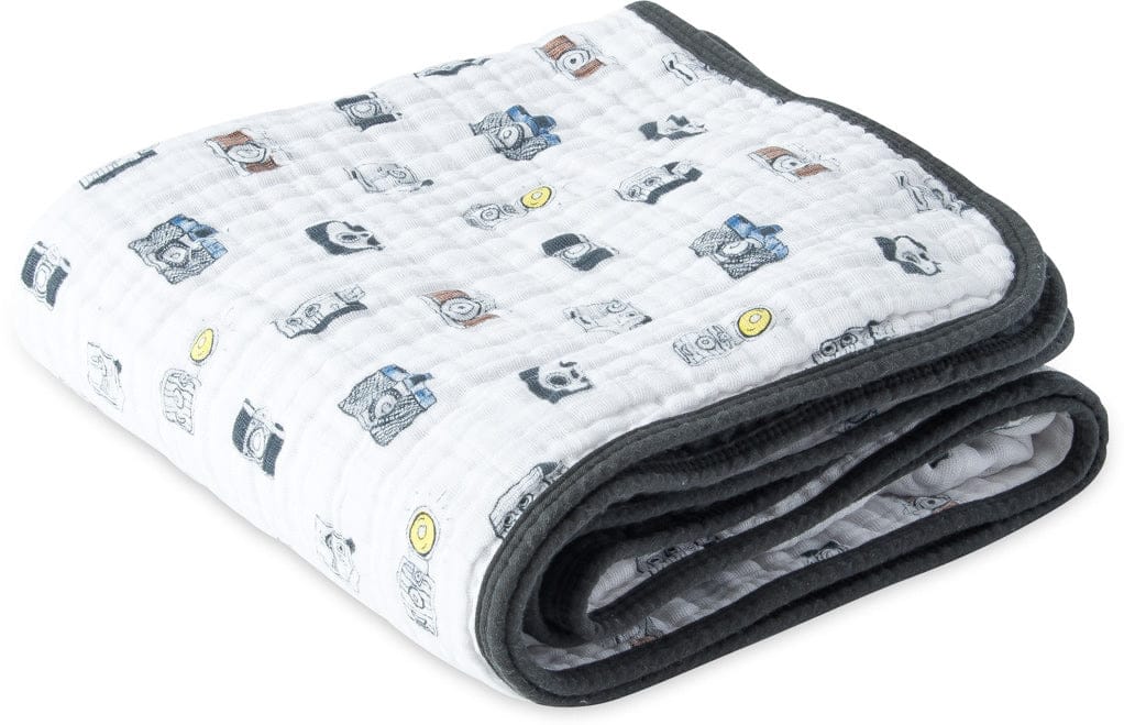 Little Unicorn Cotton Muslin Quilt - Camera - UD0244DW