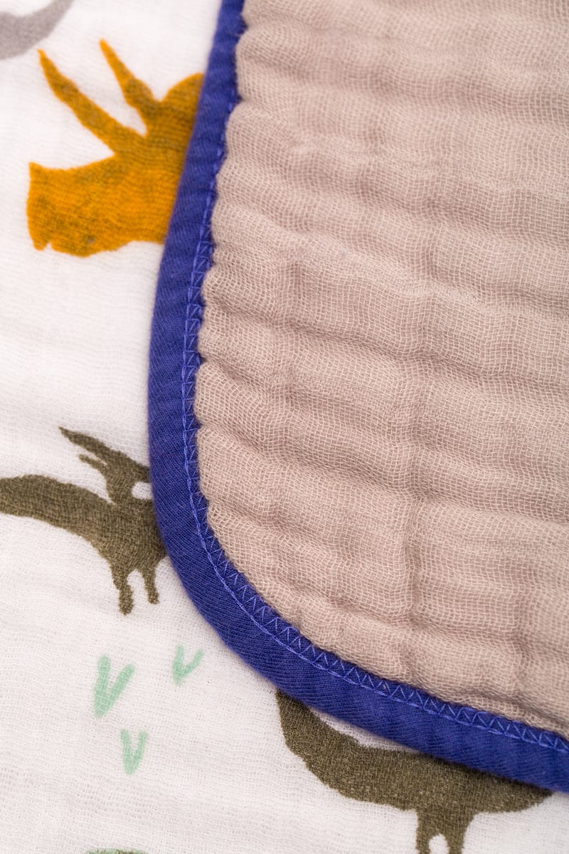 Little Unicorn Cotton Muslin Quilt - Dino Friends - UB0217