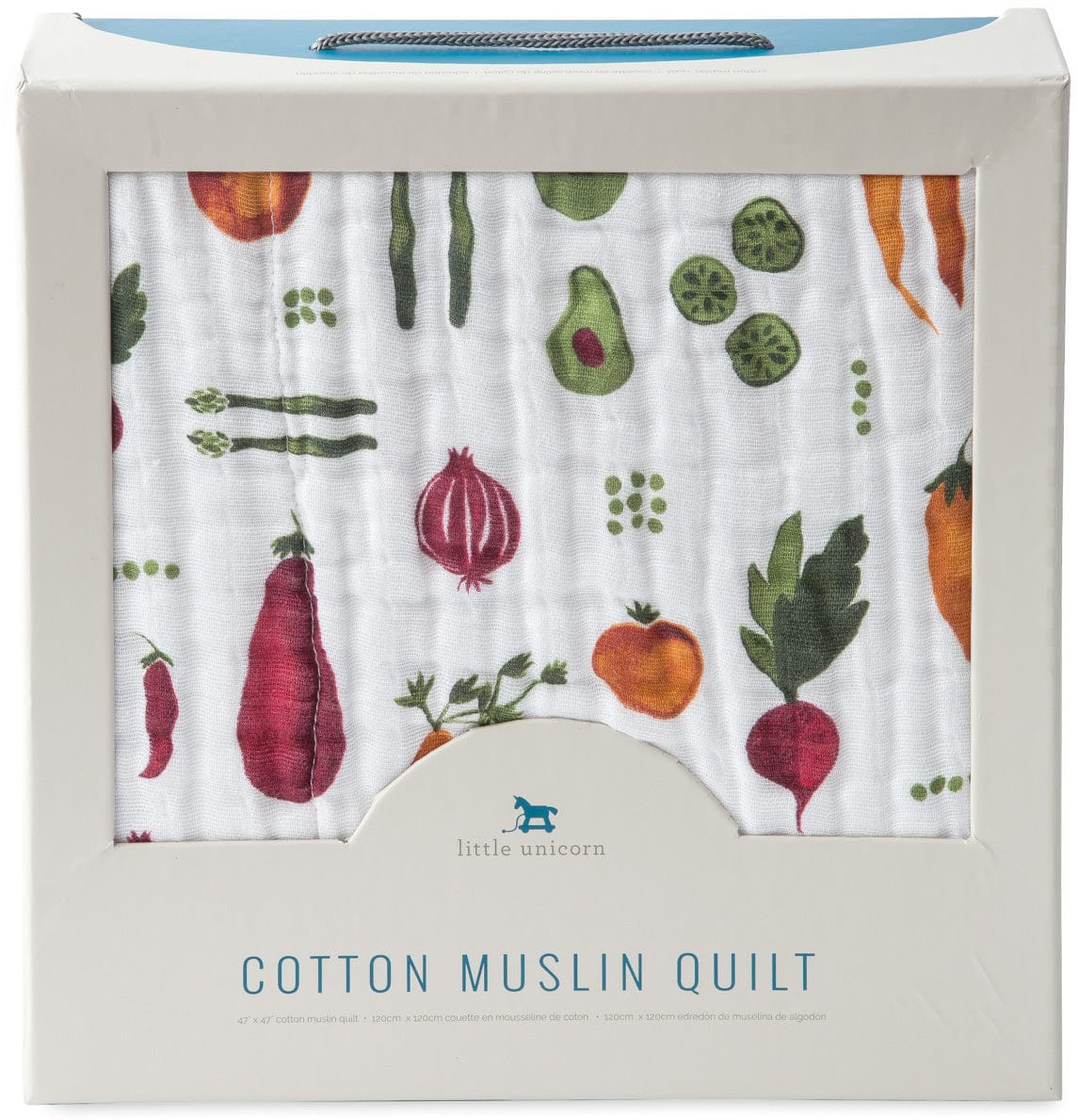 Little Unicorn Cotton Muslin Quilt - Farmers Market - UB0248
