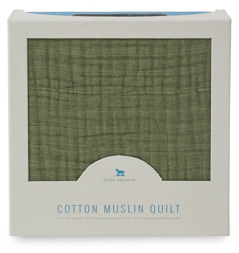 Little Unicorn Cotton Muslin Quilt - Fern - UB0273
