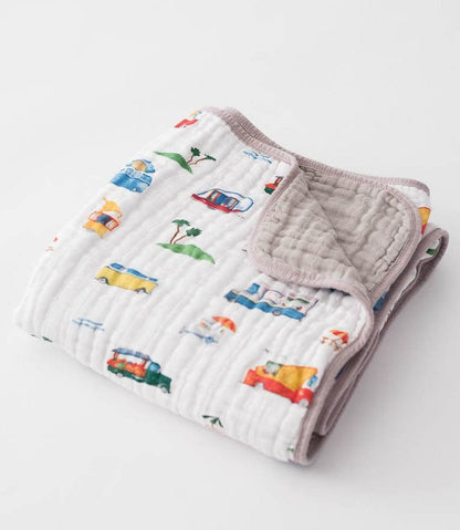 Little Unicorn Cotton Muslin Quilt - Food Truck - UB0239
