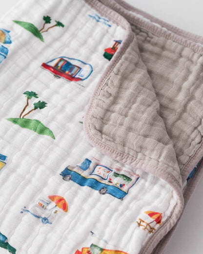 Little Unicorn Cotton Muslin Quilt - Food Truck - UB0239