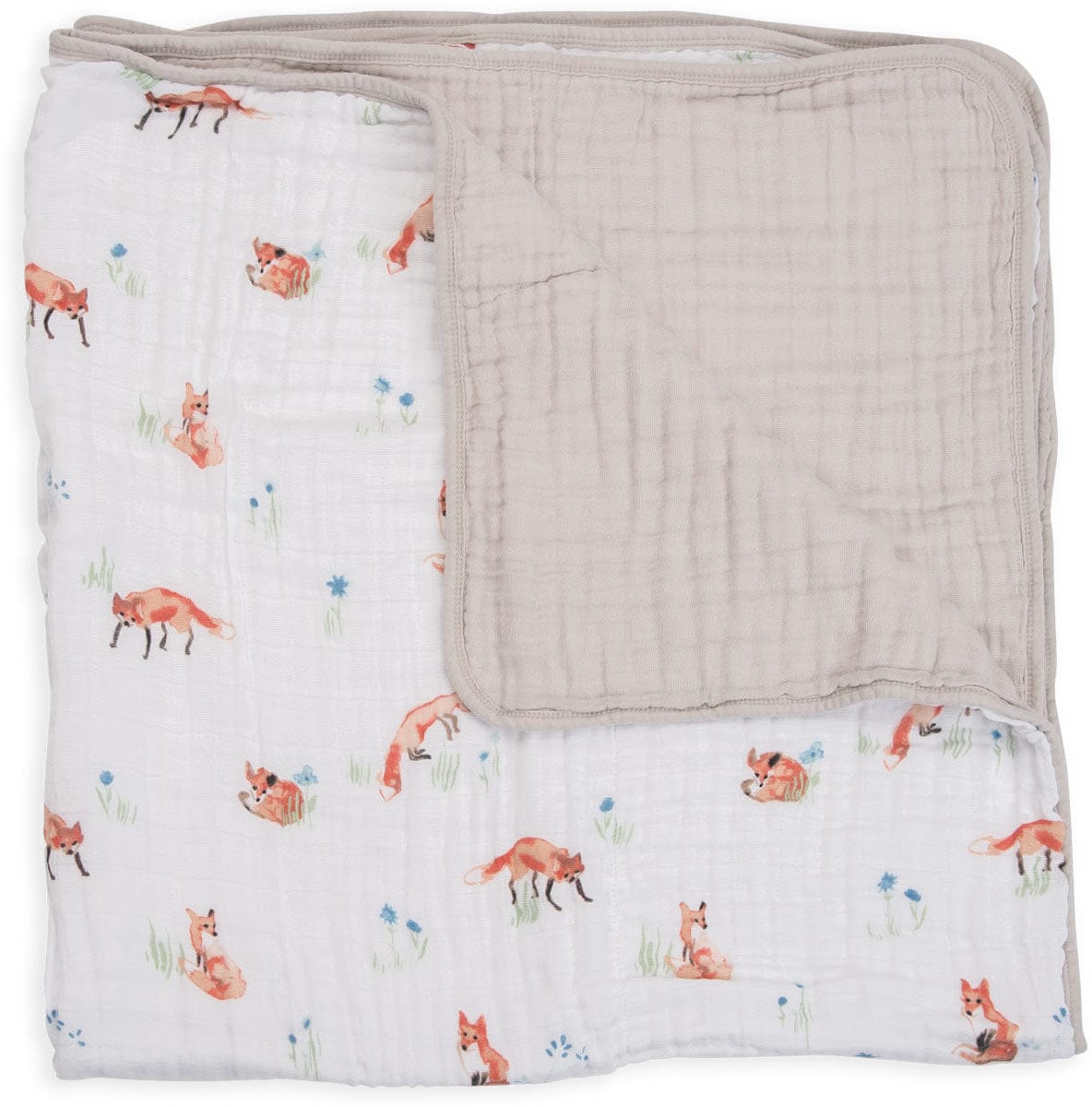 Little Unicorn Cotton Muslin Quilt - Fox - UB0231