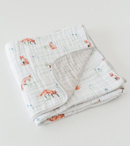 Little Unicorn Cotton Muslin Quilt - Fox - UB0231