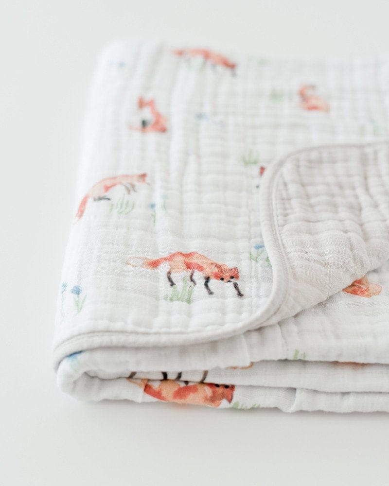 Little Unicorn Cotton Muslin Quilt - Fox - UB0231