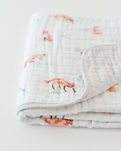 Little Unicorn Cotton Muslin Quilt - Fox - UB0231