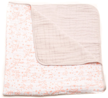 Little Unicorn Cotton Muslin Quilt - Garden Rose - UB0206