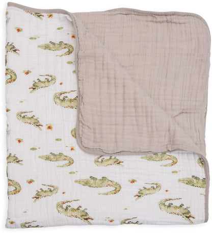 Little Unicorn Cotton Muslin Quilt - Gators - UB0229