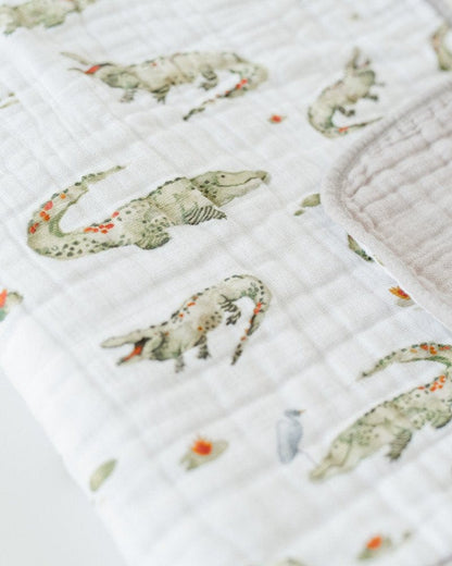 Little Unicorn Cotton Muslin Quilt - Gators - UB0229