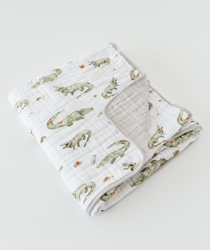 Little Unicorn Cotton Muslin Quilt - Gators - UB0229
