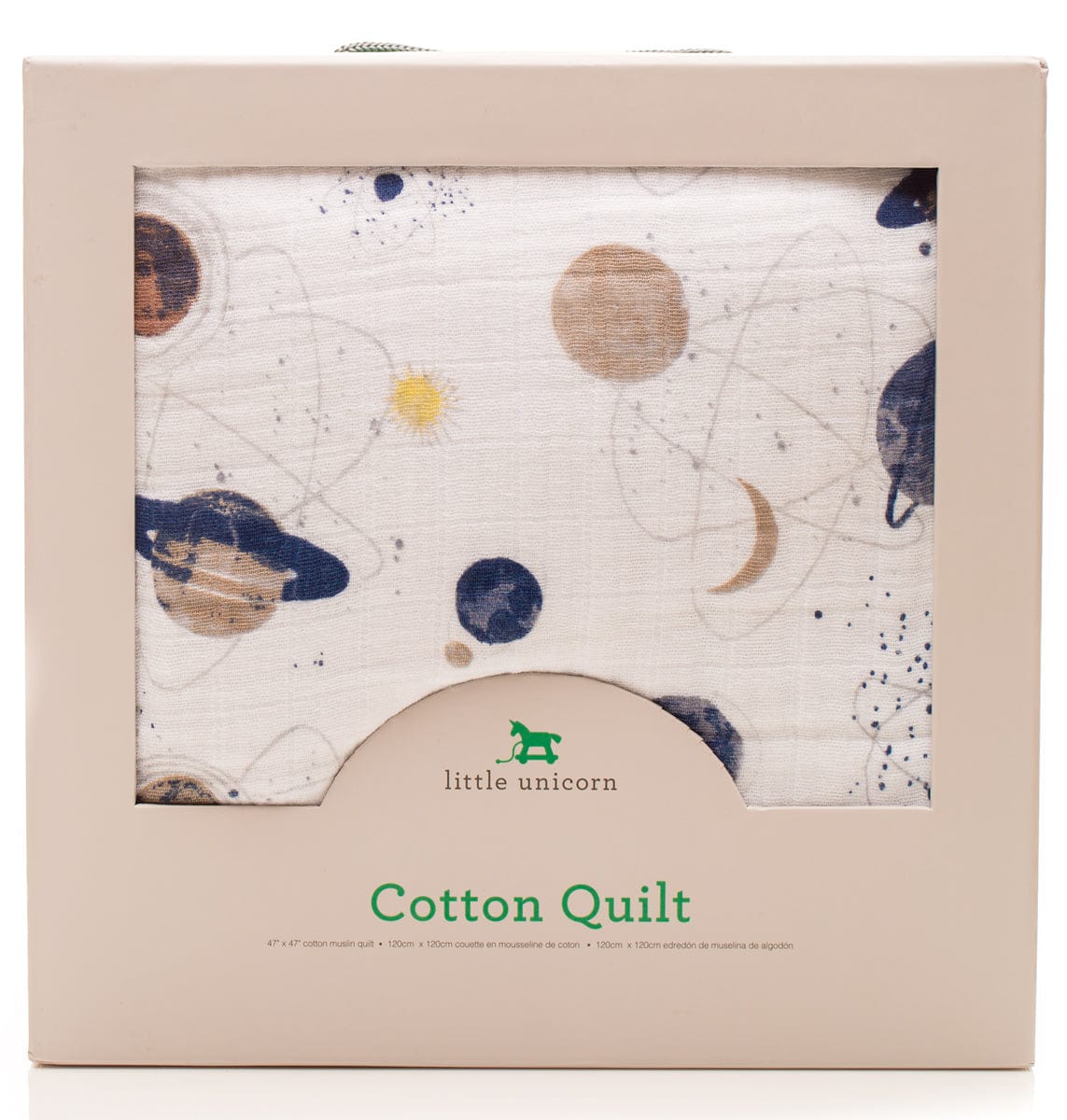 Little Unicorn Cotton Muslin Quilt - Planetary - UB0216