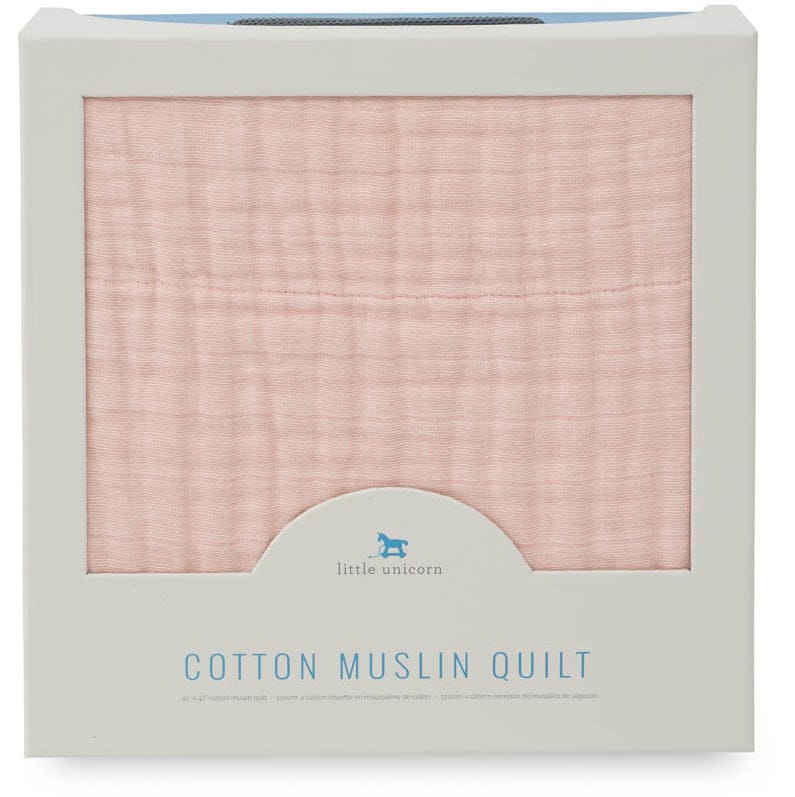Little Unicorn Cotton Muslin Quilt - Rose Petal - UB0274