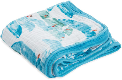 Little Unicorn Cotton Muslin Quilt - Surf - UB0238