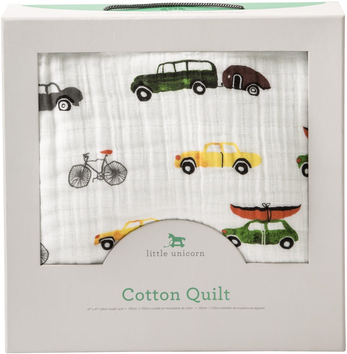 Little Unicorn Cotton Muslin Quilt - Traffic Jam - UB0204