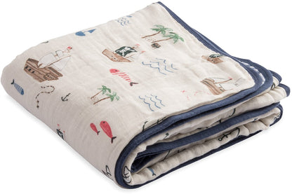 Little Unicorn Cotton Muslin Quilt - Treasure Map - UB0235