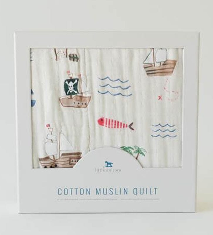 Little Unicorn Cotton Muslin Quilt - Treasure Map - UB0235