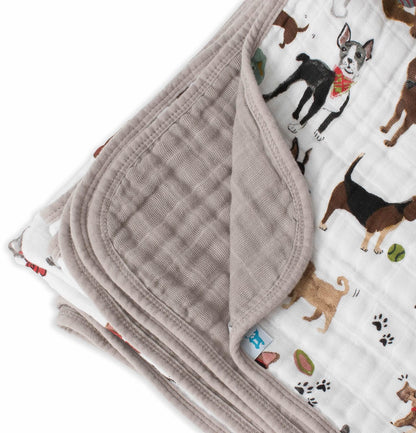 Little Unicorn Cotton Muslin Quilt - Woof - UB0258