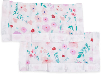 Little Unicorn Cotton Muslin Security Blanket, 2-Pack - Morning Glory - UB0312