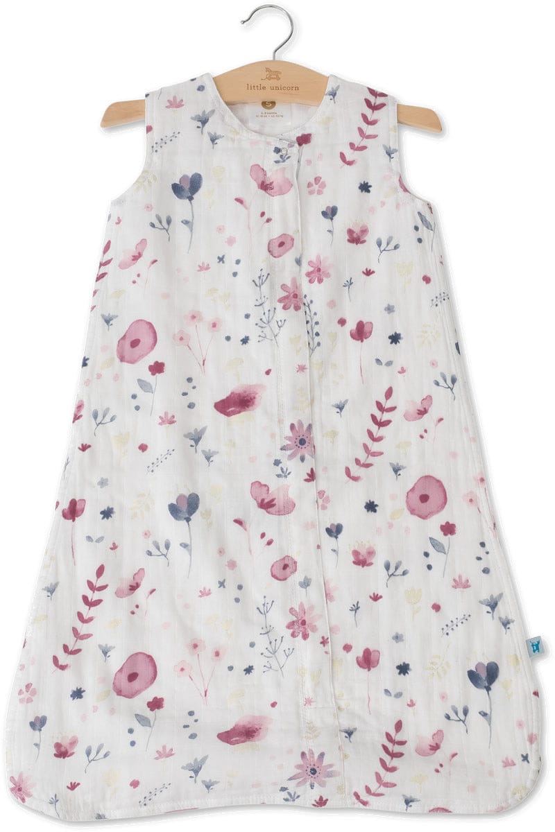 Little Unicorn Cotton Muslin Sleep Bag, Medium - Fairy Garden - UC0117M