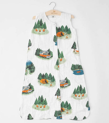 Little Unicorn Cotton Muslin Sleep Bag, X-Large - Happy Camper - UC0309X