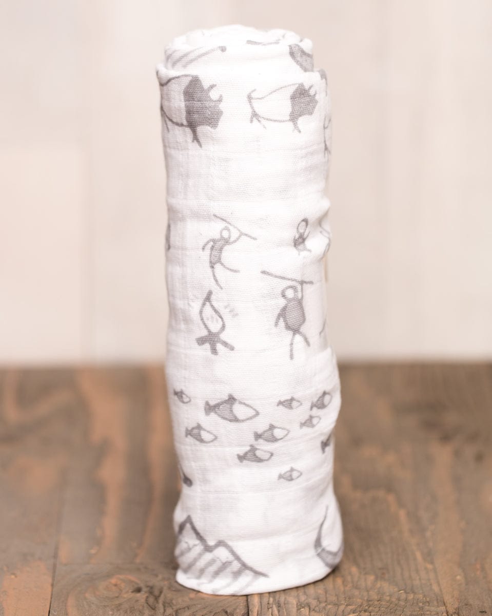 Little Unicorn Cotton Muslin Swaddle 3-Pack - Dino Friends - UB0013