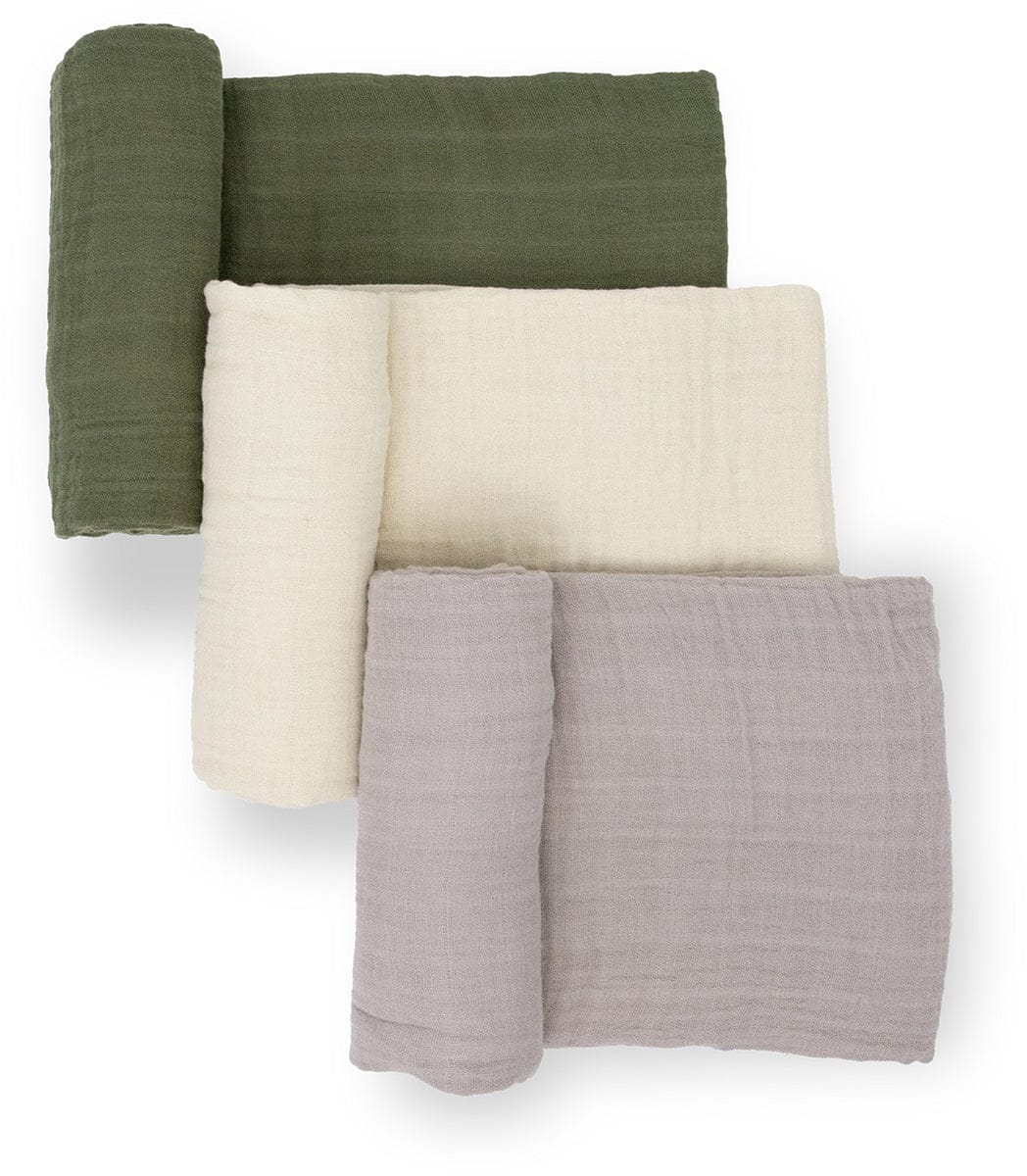 Little Unicorn Cotton Muslin Swaddle 3 Pack - Fern 2 - UB0058