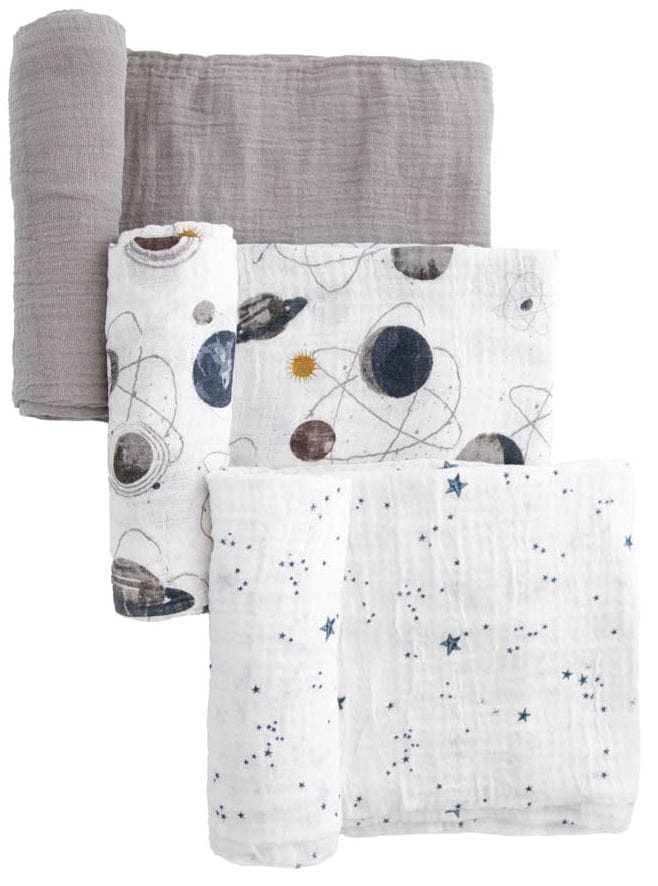 Little Unicorn Cotton Muslin Swaddle 3 Pack - Planetary 2 Set - UB0053