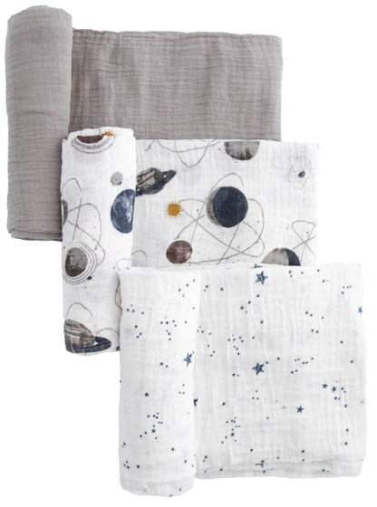 Little Unicorn Cotton Muslin Swaddle 3 Pack - Planetary 2 Set - UB0053