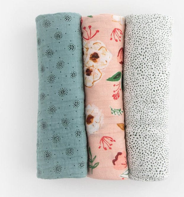Little Unicorn Cotton Muslin Swaddle 3 Pack - Vintage Floral - UB0043
