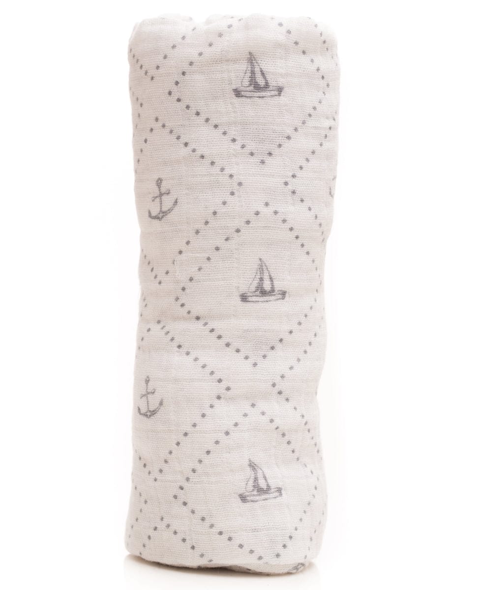 Little Unicorn Cotton Muslin Swaddle - Anchors Aweigh - UB0101