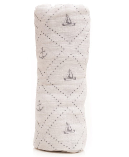 Little Unicorn Cotton Muslin Swaddle - Anchors Aweigh - UB0101