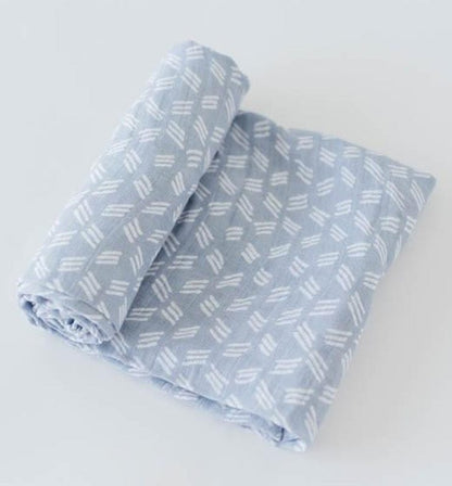 Little Unicorn Cotton Muslin Swaddle - Blue Grass - UB0170