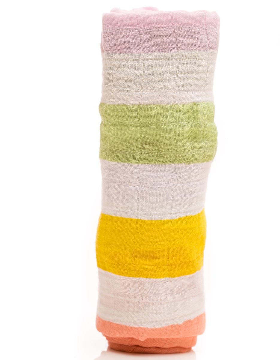 Little Unicorn Cotton Muslin Swaddle - Cabana Stripe