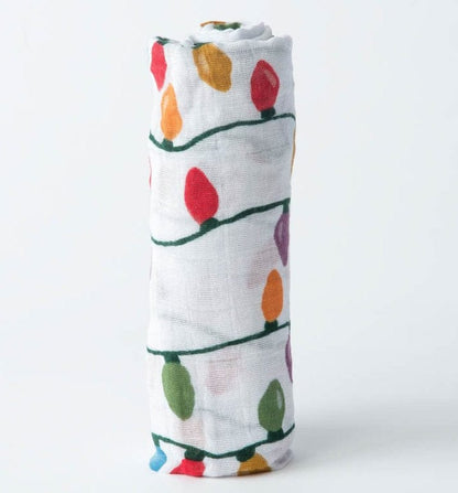 Little Unicorn Cotton Muslin Swaddle - Christmas Bulbs - UB0186-1