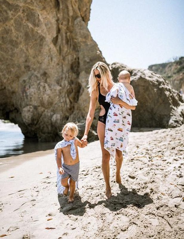 Little Unicorn Cotton Muslin Swaddle - Food Truck - UB0178