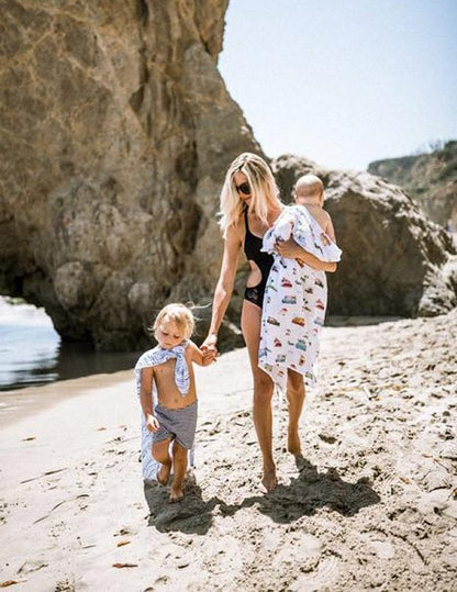 Little Unicorn Cotton Muslin Swaddle - Food Truck - UB0178