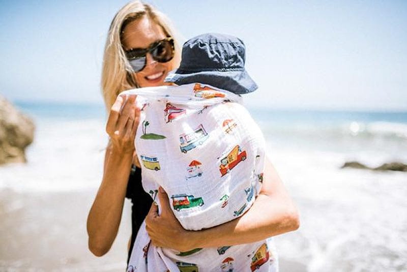 Little Unicorn Cotton Muslin Swaddle - Food Truck - UB0178
